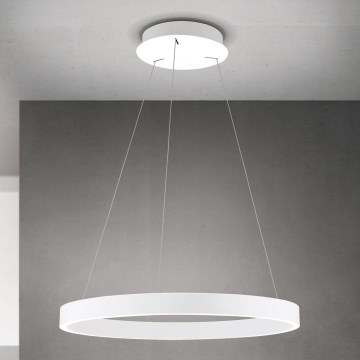 LED regulējama lustra ar kabeli KOLK LED/60W/230V 2700/3000/4000K pr. 60 cm balta
