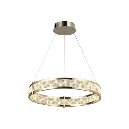 LED aptumšojams kristāla lustrs uz troses ENRIQUE LED/40W//230V 3000-6000K Ø 60 cm + tālvadības pults