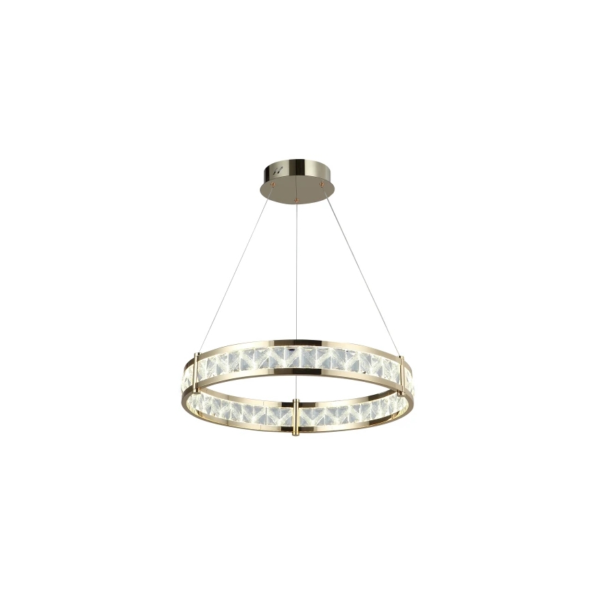 LED aptumšojams kristāla lustrs uz troses ENRIQUE LED/40W//230V 3000-6000K Ø 60 cm + tālvadības pults