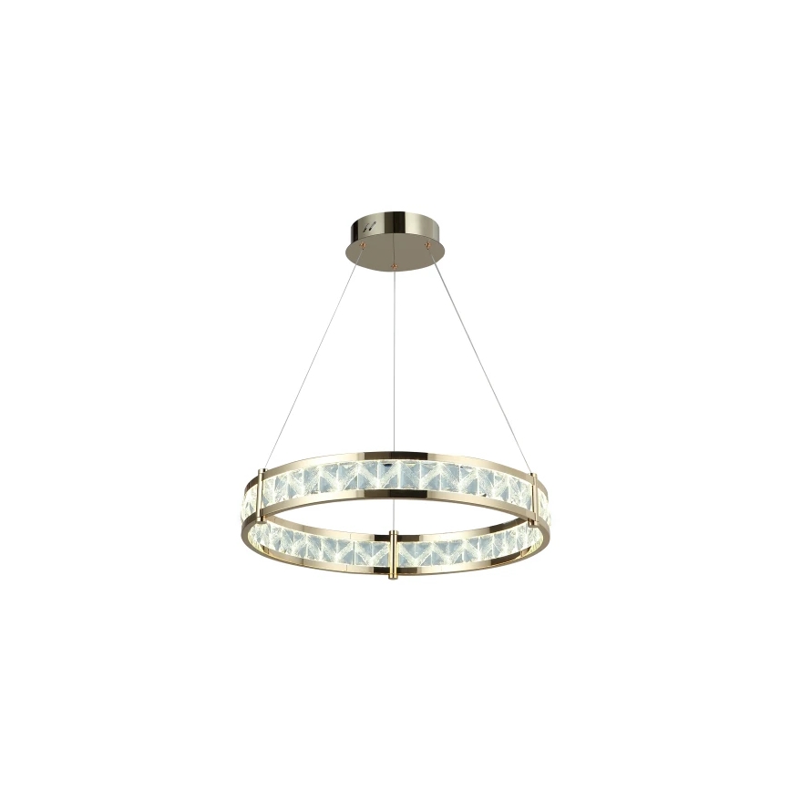 LED aptumšojams kristāla lustrs uz troses ENRIQUE LED/40W//230V 3000-6000K Ø 60 cm + tālvadības pults