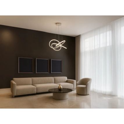 Regulējama LED lustra uz troses LED/95W/230V 3000-6500K Ø 57 cm + tālvadības pults