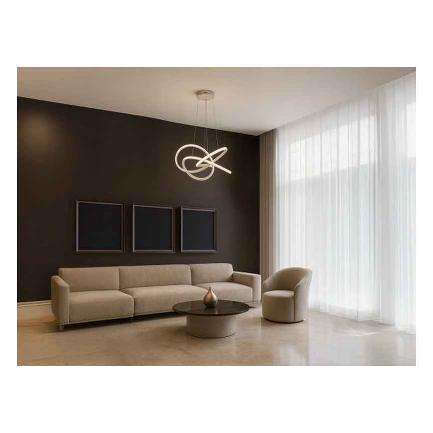 Regulējama LED lustra uz troses LED/95W/230V 3000-6500K Ø 57 cm + tālvadības pults