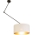 LED regulējama lustra uz stieņa GORTA 1xE27/60W/230V balta/zelta