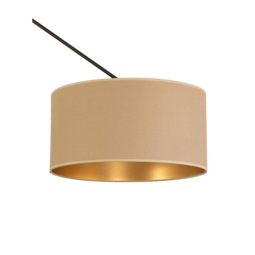 LED regulējama lustra uz stieņa GORTA 1xE27/60W/230V bēša/zelta