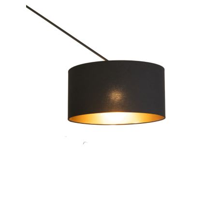 LED regulējama lustra uz stieņa GORTA 1xE27/60W/230V melna/zelta