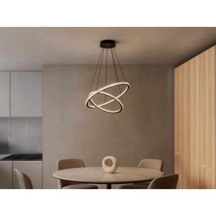 LED regulējamā lustra uz troses LED/150W/230V 3000-6500K + ar tālvadības pulti