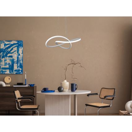LED lustra ar regulējamu spilgtumu uz troses LED/65W/230V 3000–6500K diam. 49 cm + tālvadība