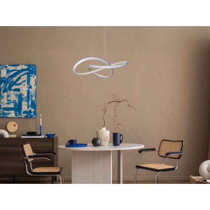 LED lustra ar regulējamu spilgtumu uz troses LED/65W/230V 3000–6500K diam. 49 cm + tālvadība