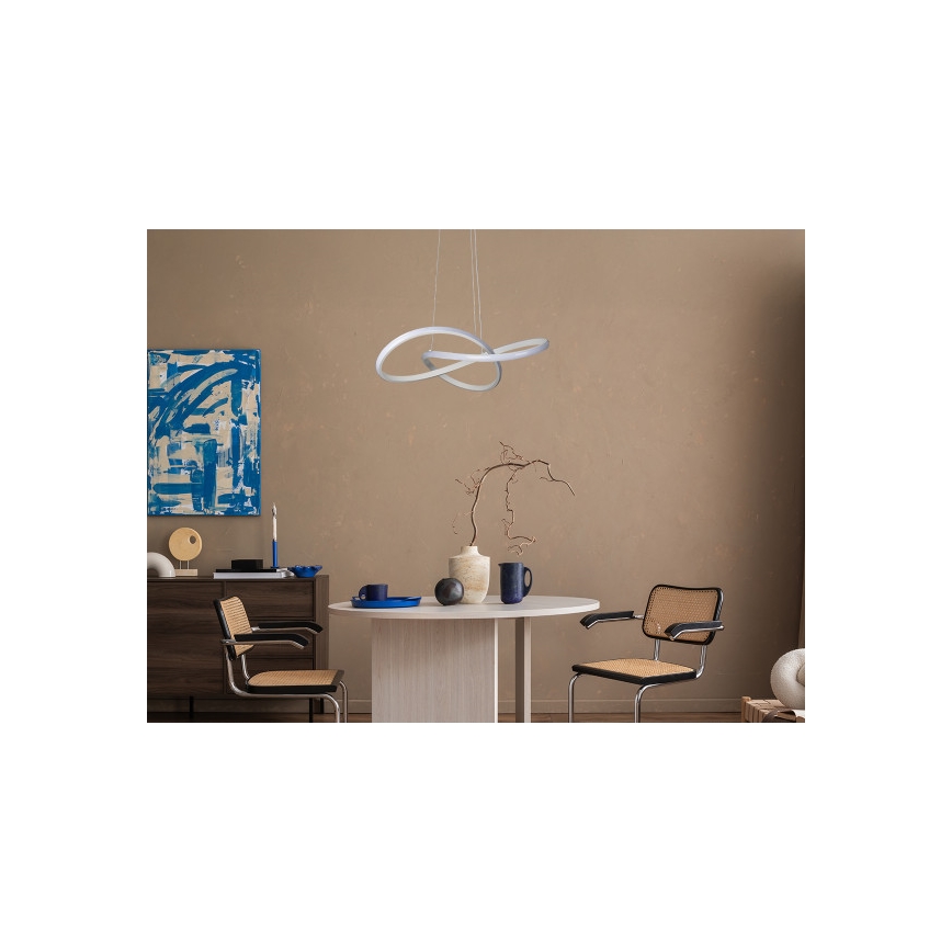 LED lustra ar regulējamu spilgtumu uz troses LED/65W/230V 3000–6500K diam. 49 cm + tālvadība