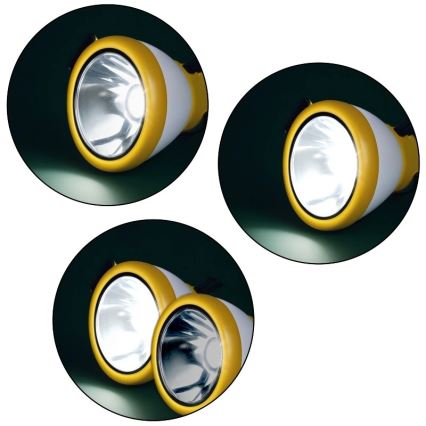 LED pārnēsājama uzlādējamā lampa ar regulējamu spilgtumu un powerbankas funkciju LUMINA MINIO LED/5V 1800 mAh IP44 dzeltena