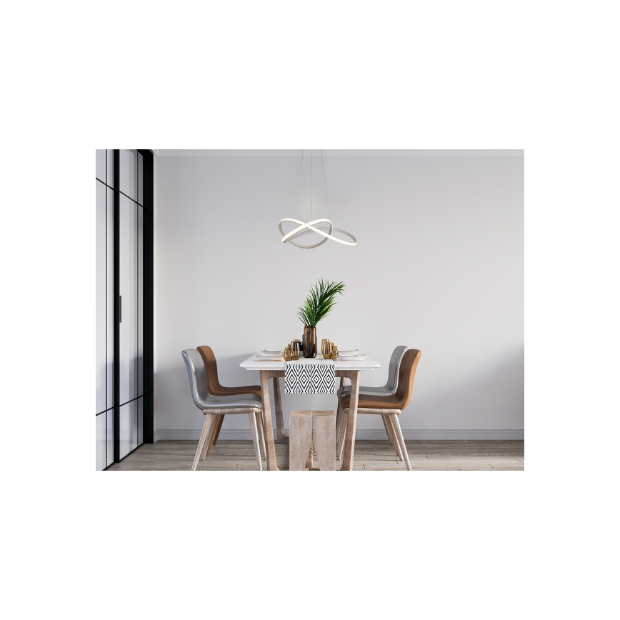 LED aptumšojama lustra uz troses LED/85W/230V 3000-6500K Ø 60 cm + tālvadības pults