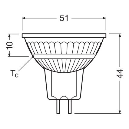 LED dimmējama reflektora spuldze MR16 GU5,3/5,3W/12V 2700K 36° CRI 97 - Ledvance