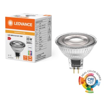 LED regulējama reflektora spuldze MR16 GU5,3/5,3W/12V 4000K 36° CRI 97 - Ledvance