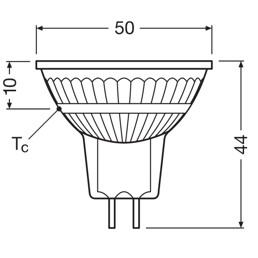 LED aptumšojama reflektora spuldze MR16 GU5,3/6,6W/12V 3000K 36° CRI 97 - Ledvance