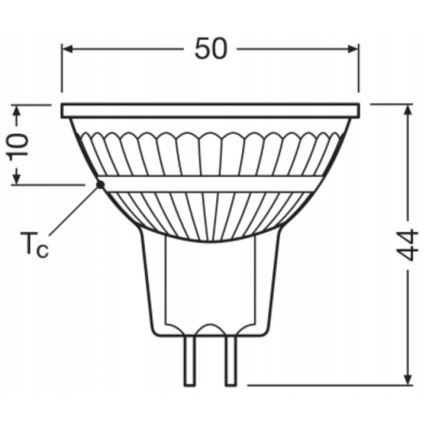 LED regulējamā reflektora spuldze MR16 GU5,3/6,8W/12V 4000K 36° CRI 90 - Ledvance