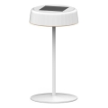 LED regulējama saules uzlādējama galda lampa VIVIEN LED/3W/5V 2700K 1600 mAh IP54 balta