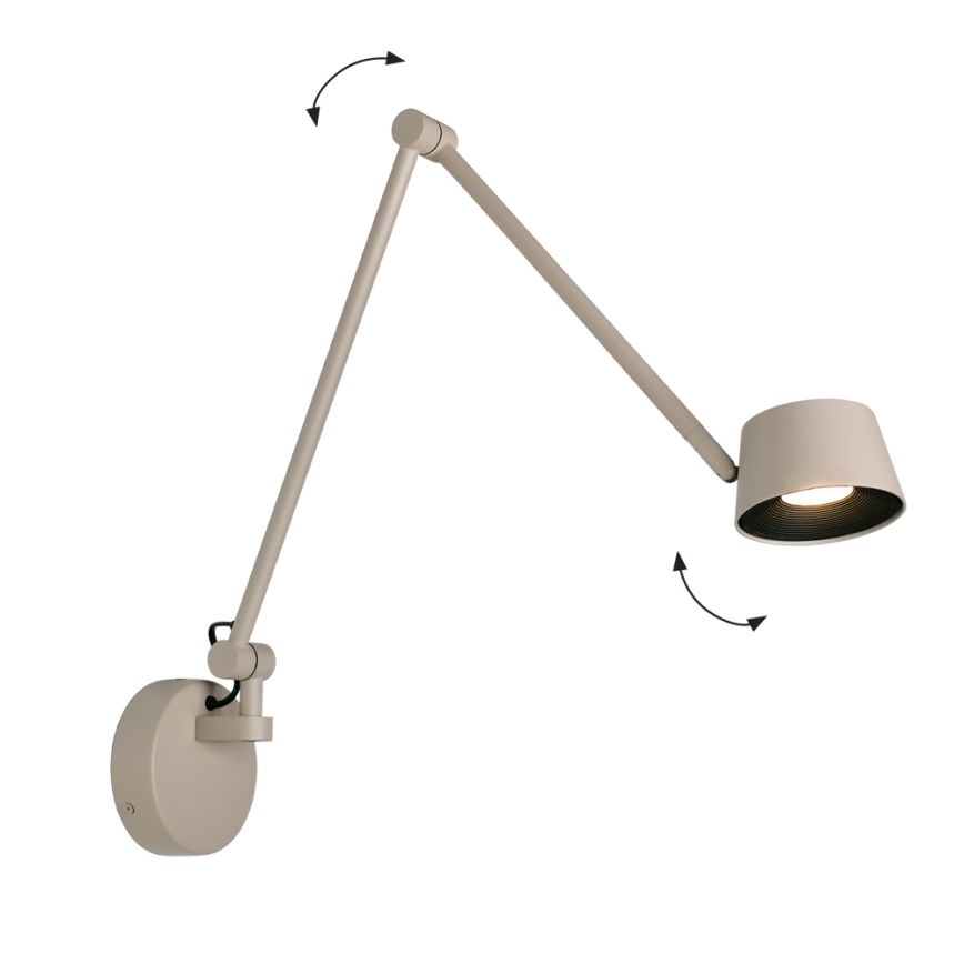 LED regulējama sienas lampa SAVINA LED/9W/230V, bēša