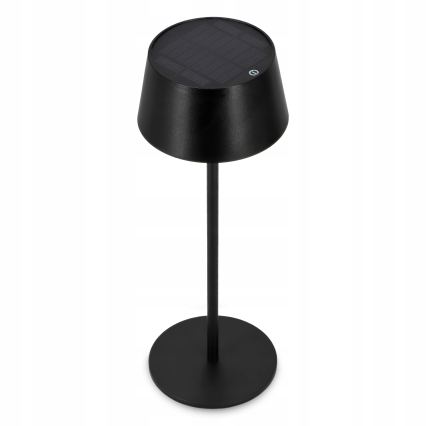 LED regulējama skārienjūtīga saules lampa LED/3W/5V USB 1800 mAh IP44 melna