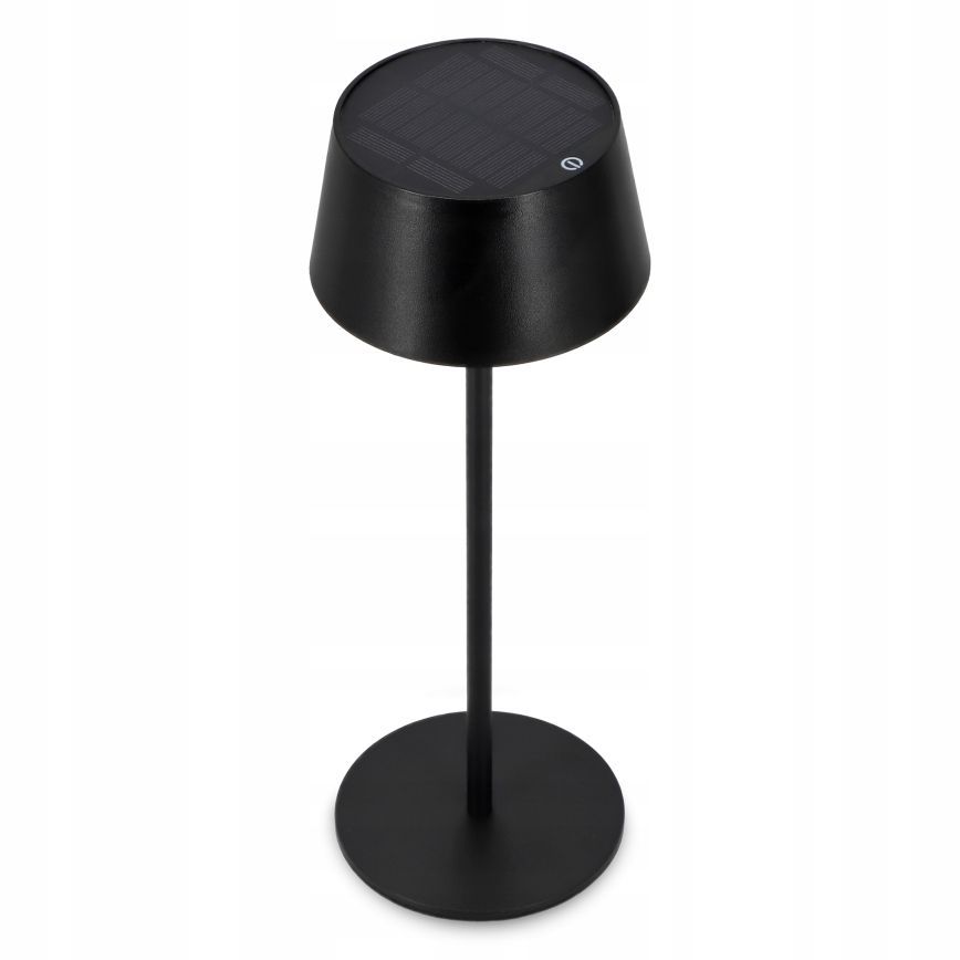 LED regulējama skārienjūtīga saules lampa LED/3W/5V USB 1800 mAh IP44 melna