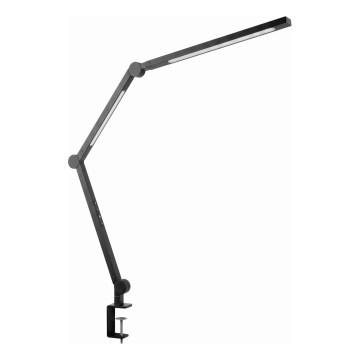 LED Regulējamā skārienvadāmā elastīgā galda lampa ar skavu LED/12W/230V 3000/4000/6000K melna