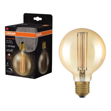 LED regulējamā spuldze VINTAGE FILAMENT E27/5,8W/230V 2200K - Osram