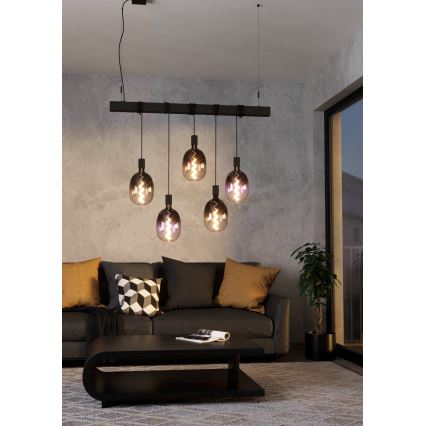 LED regulējama spuldze VINTAGE T120 E27/4W/230V 1800K dūmaina - Eglo 110227