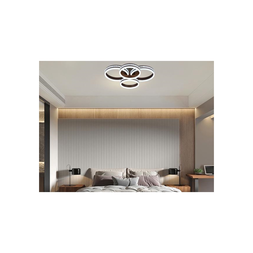 LED regulējama uz virsmas montējama griestu lustra LED/150W/230V 3000-6500K + tālvadības pults