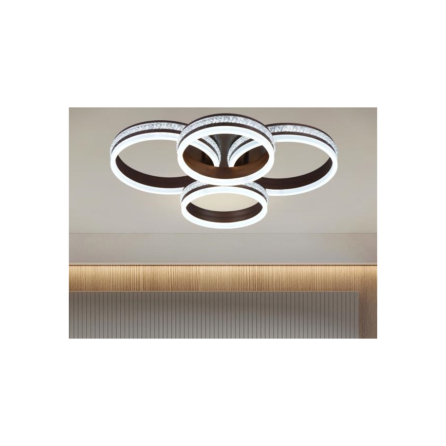 LED regulējama uz virsmas montējama griestu lustra LED/150W/230V 3000-6500K + tālvadības pults
