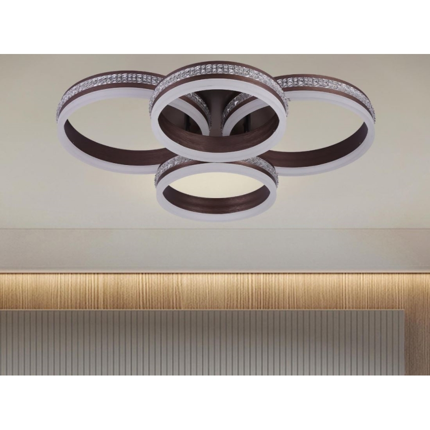 LED regulējama uz virsmas montējama griestu lustra LED/150W/230V 3000-6500K + tālvadības pults