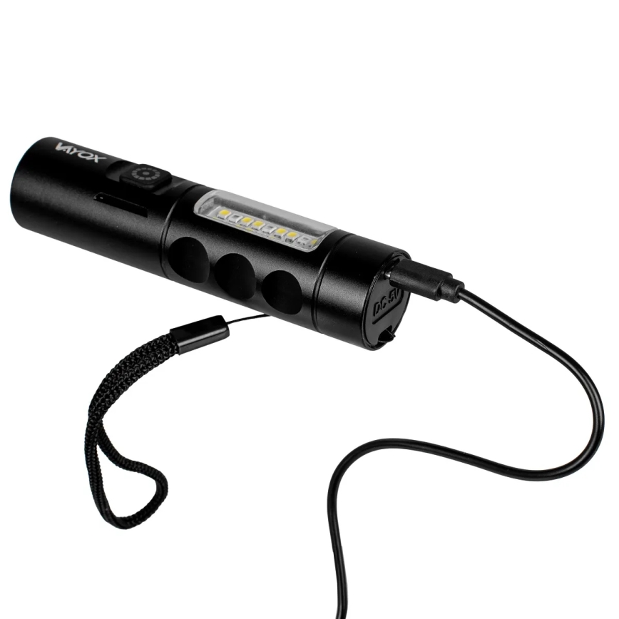 LED regulējama uzlādējama lampa ar sarkano gaismu LED/5W/5V IPX4 250 lm 2000 mAh