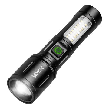 LED regulējama uzlādējama lukturis ar sarkano gaismu LED/5W/5V IPX4 260 lm 2000 mAh
