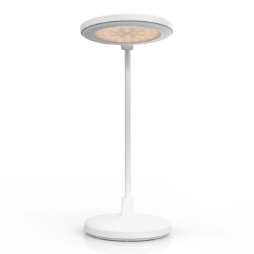 LED regulējamā uzlādējamā skārienjūtīgā lampa ar spoguli LED/6W/1200 mAh 3000/4000/5700K CRI 90 balta