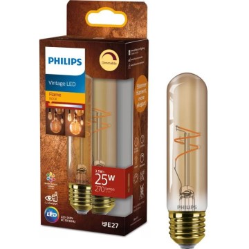 LED regulējamā VINTAGE spuldze Philips T30 E27/3,1W/230V 1800K