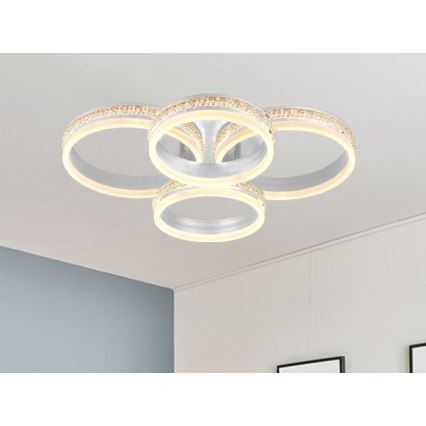 LED regulējamā virsmas lustra LED/150W/230V 3000-6500K + tālvadība