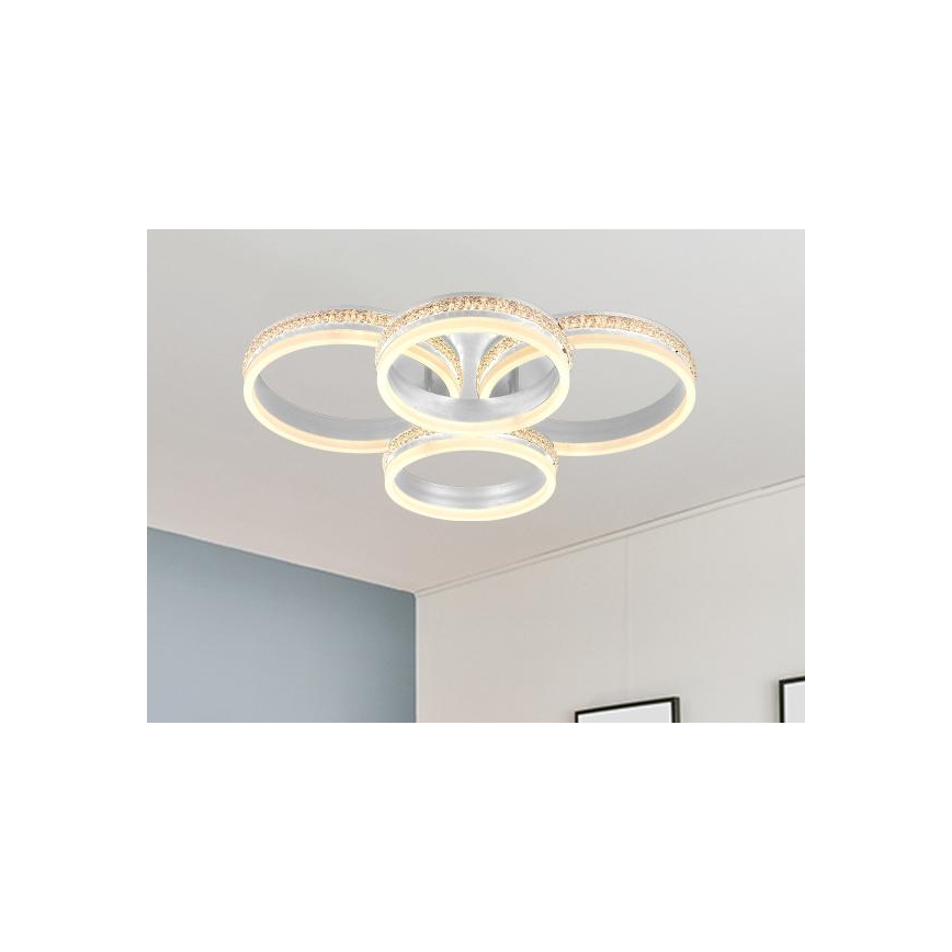 LED regulējamā virsmas lustra LED/150W/230V 3000-6500K + tālvadība