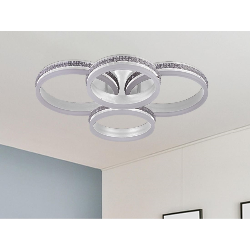 LED regulējamā virsmas lustra LED/150W/230V 3000-6500K + tālvadība