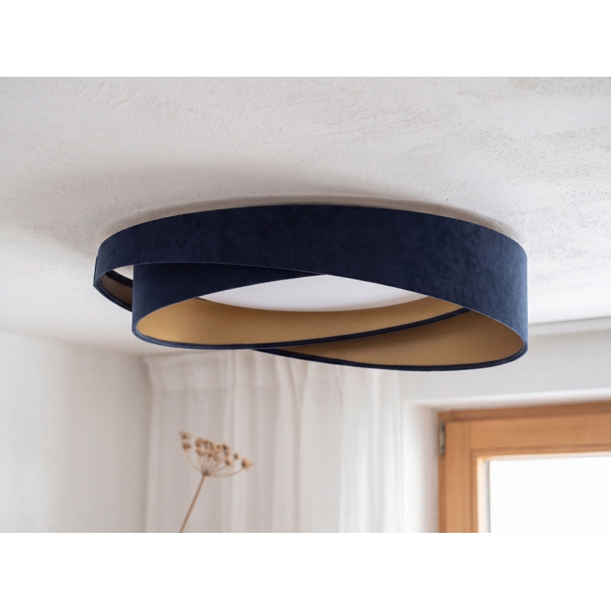 LED dimējama griestu lampa SMART GALAXY MODERN LED/24W/230V 3000-6500K Ø 55 cm zila/zelta + ar tālvadības pulti