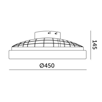 LED dimējams griestu gaismeklis ar ventilatoru VENTELUX LED/24W/230V 3000/4000/6500K Ø 45 cm balts + tālvadība