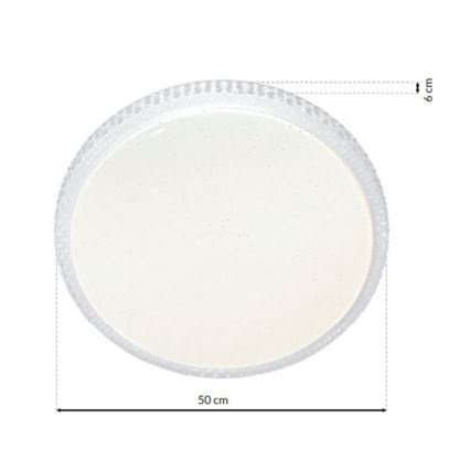 LED regulējams griestu gaismeklis CRUZ ar tālvadības pulti LED/66W/230V 3300lm