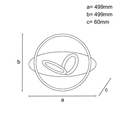 LED regulējams griestu gaismeklis LED/105W/230V 3000-6500K + tālvadība