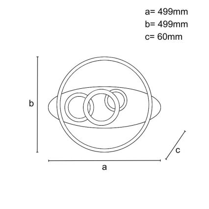 LED regulējams griestu gaismeklis LED/105W/230V 3000-6500K + tālvadības pults