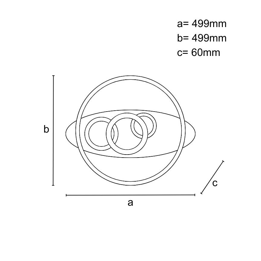 LED regulējams griestu gaismeklis LED/105W/230V 3000-6500K + tālvadības pults