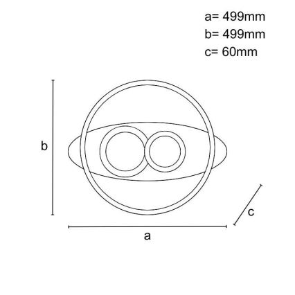 LED regulējams griestu gaismeklis LED/105W/230V 3000-6500K + tālvadības pults