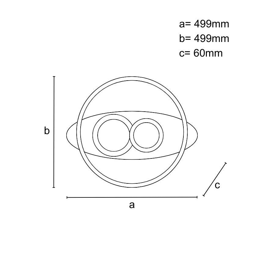 LED regulējams griestu gaismeklis LED/105W/230V 3000-6500K + tālvadības pults
