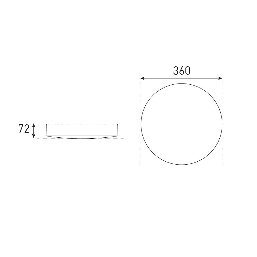 LED Regulējams vannas istabas griestu gaismeklis VARIO LUMO LED/13/18W/230V 3000/4000/5700K Ø 36 cm IP44 melns