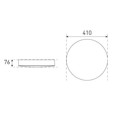 LED Regulējams vannas istabas griestu gaismeklis VARIO LUMO LED/22/32W/230V 3000/4000/5700K Ø 41 cm IP44 balts
