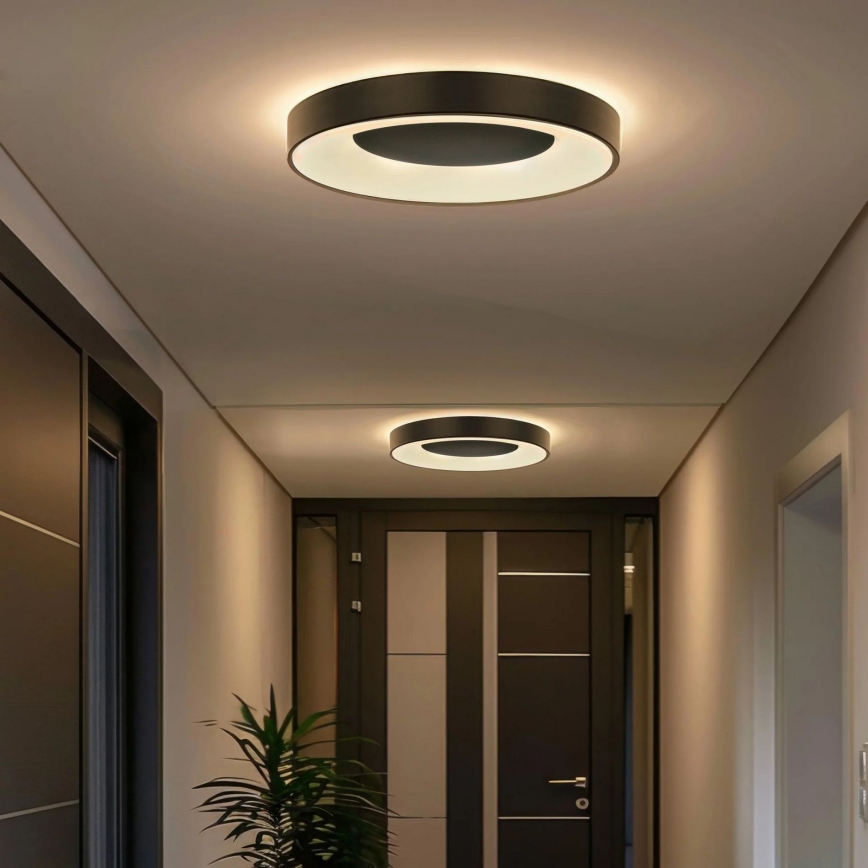 LED ar regulējamu spilgtumu vannas istabas griestu gaismeklis WITOLD LED/48W/230V Ø 38,5 cm 3000–6000K IP44 + tālvadības pults