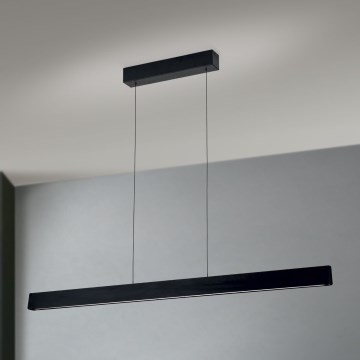 LED Regulējams lustra uz stieples TARA LED/44W/230V 2700/3800/4500/5700K melna
