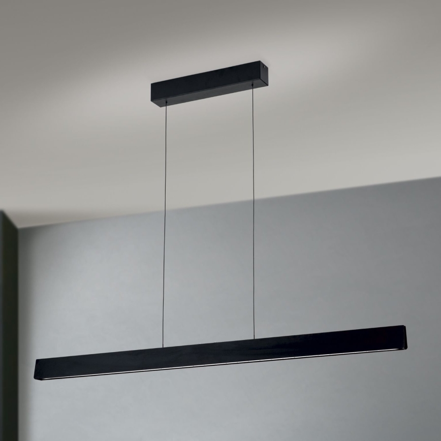 LED Regulējams lustra uz stieples TARA LED/44W/230V 2700/3800/4500/5700K melna