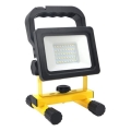 LED regulējams pārnēsājams reflektors TIGRA LED/20W/3,7V 4000K IP54 4400 mAh melns/dzeltens